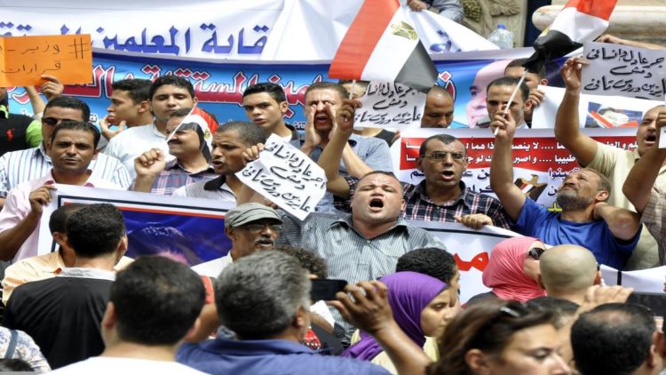احتجاجات عمالية في مصر