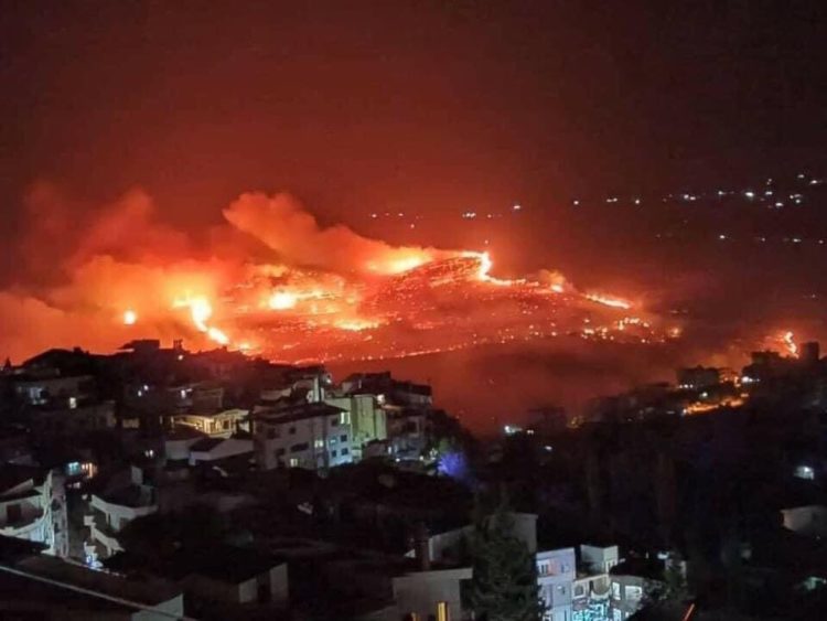 ثلاثون حريقا في وقت واحد.. قرى الساحل السوري تحت النار