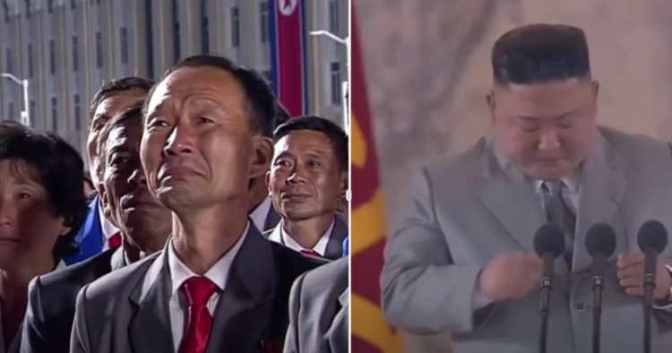 زعيم كوريا الشمالية يبكي ويعتذر لشعبه