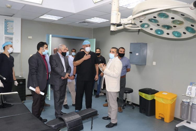وفد من القيادة العامة يزور المستشفى الميداني في قطاع غزة
