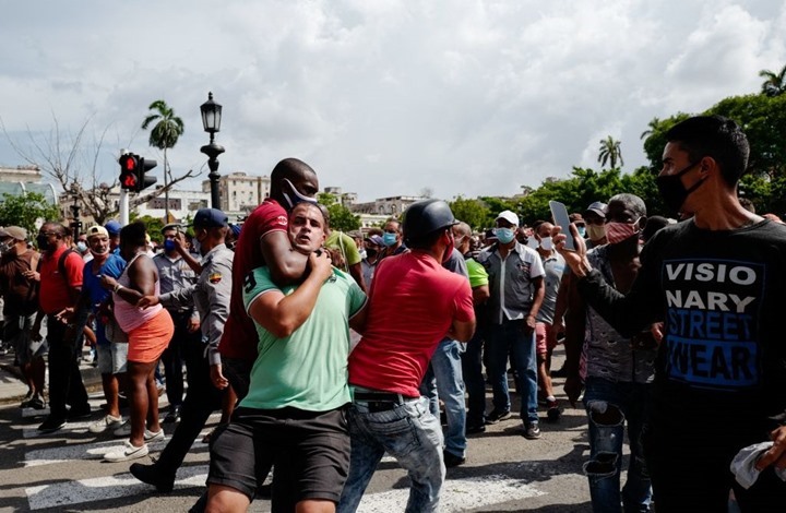 احتجاجات كوبا
