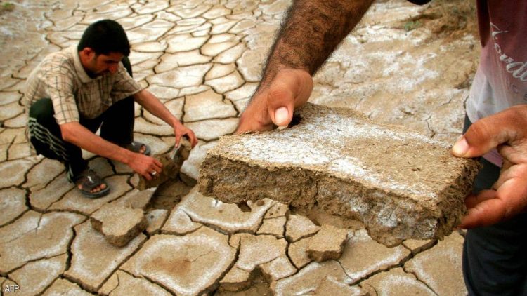 العراق يعاني شح المياه لا سيما جهة الشرق