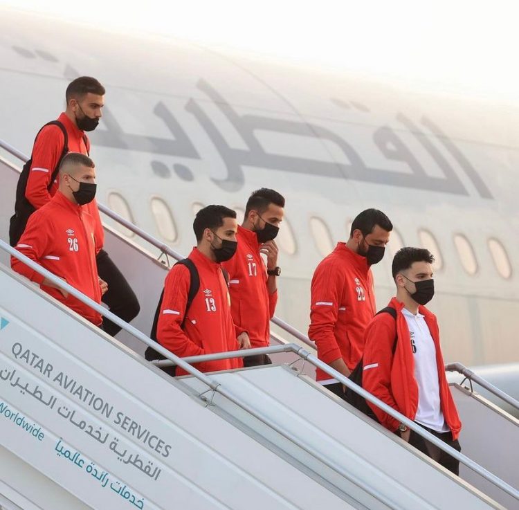 النشامى يصل إلى الدوحة للمشاركة بكأس العرب 2021