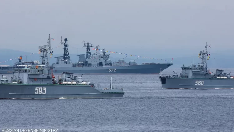 مناورات حربية واسعة النطاق للبحرية الروسية