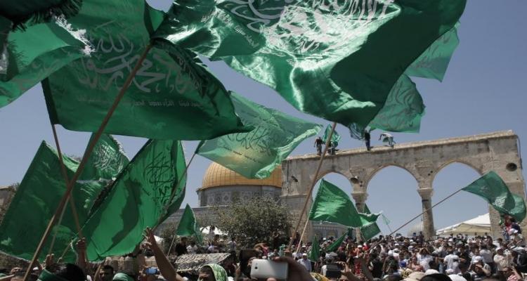 أعلام حماس في المسجد الأقصى