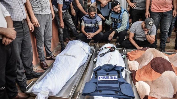 ارتفاع عدد الشهداء الصحفيين في قطاع غزة إلى 72