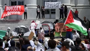العفو الدولية تدين قمع الاحتجاجات الداعمة لفلسطين في جامعات أمريكا
